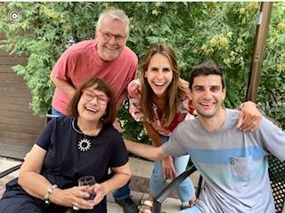 Doug Mohnke with his wife, daughter, and son.