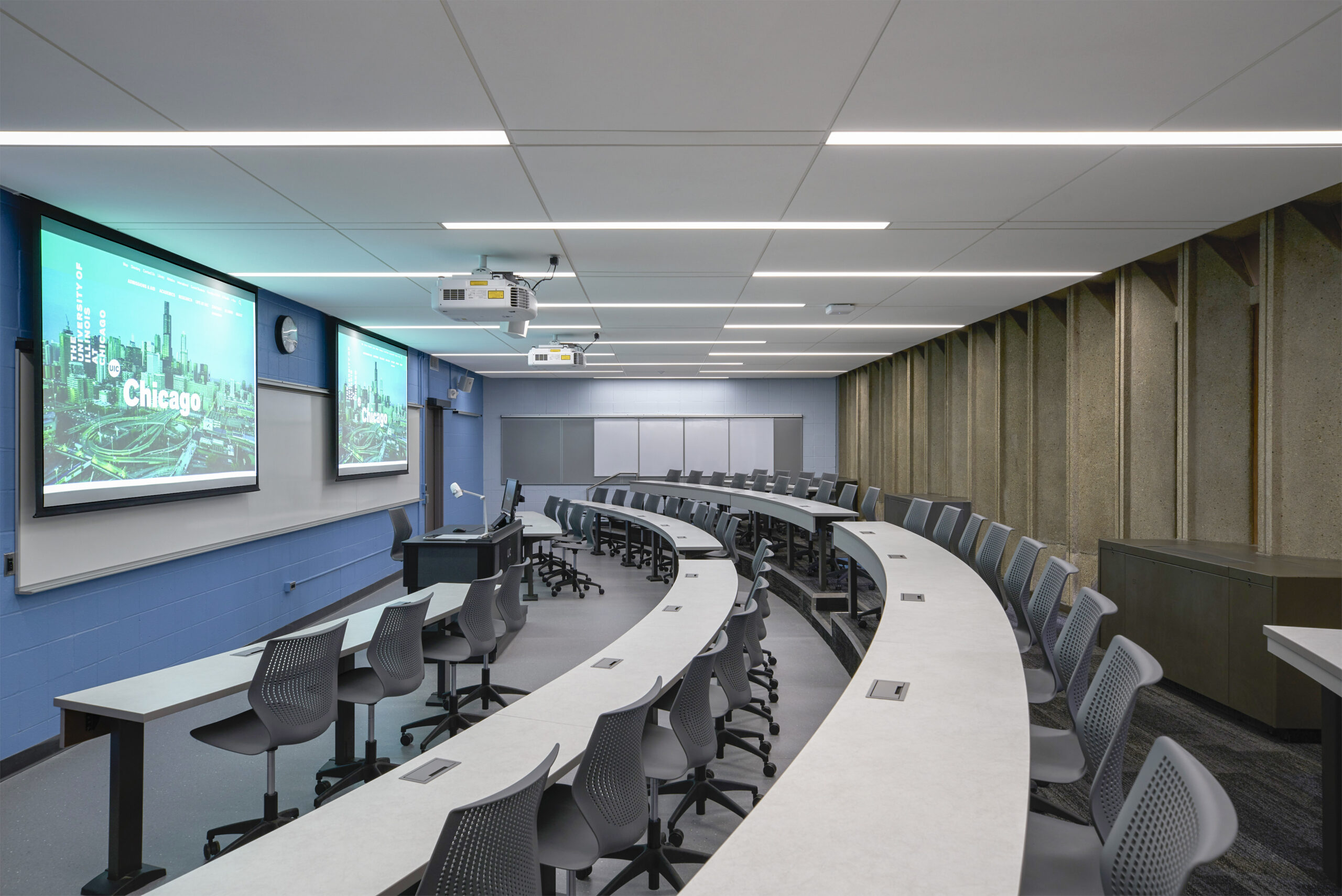 Lecture hall at Burnham Hall, third floor.