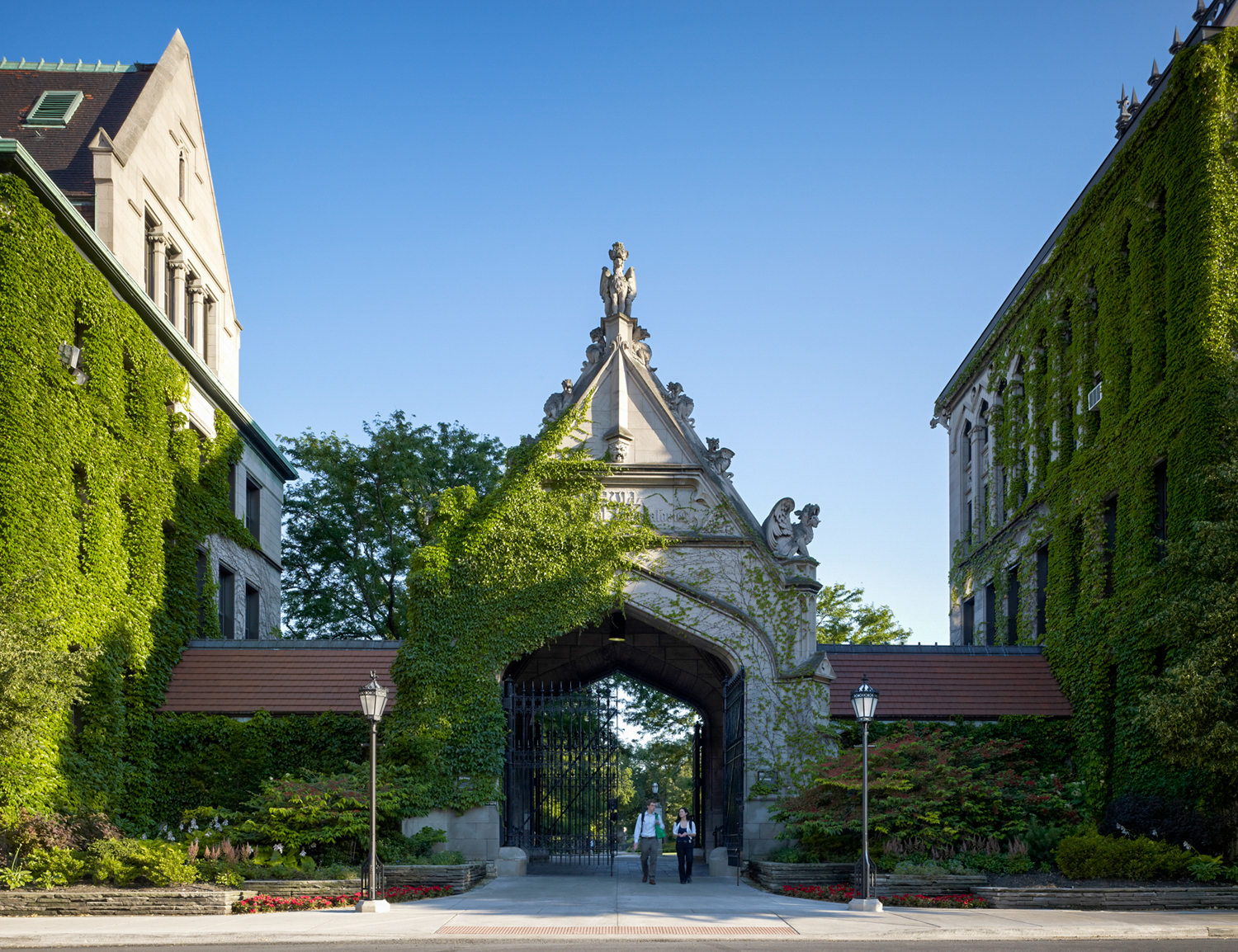 View of the historic Cobb Gate looking South.