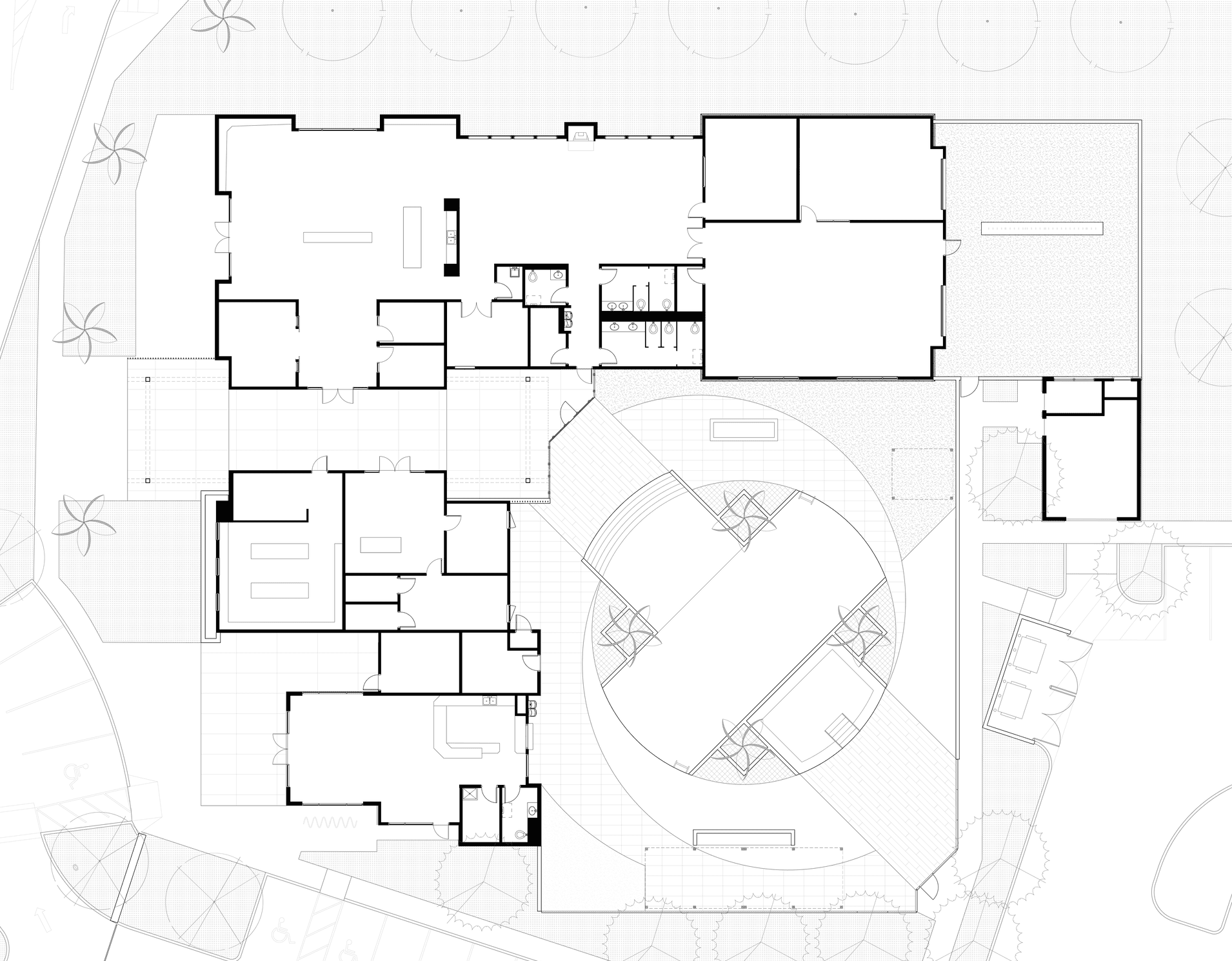 Black and white clean floor plan.