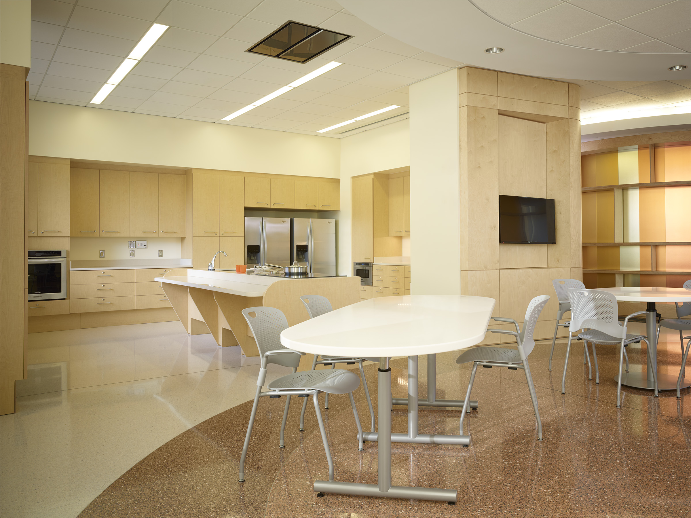 Inclusive kitchen and dining area at Chez Veterans Center.