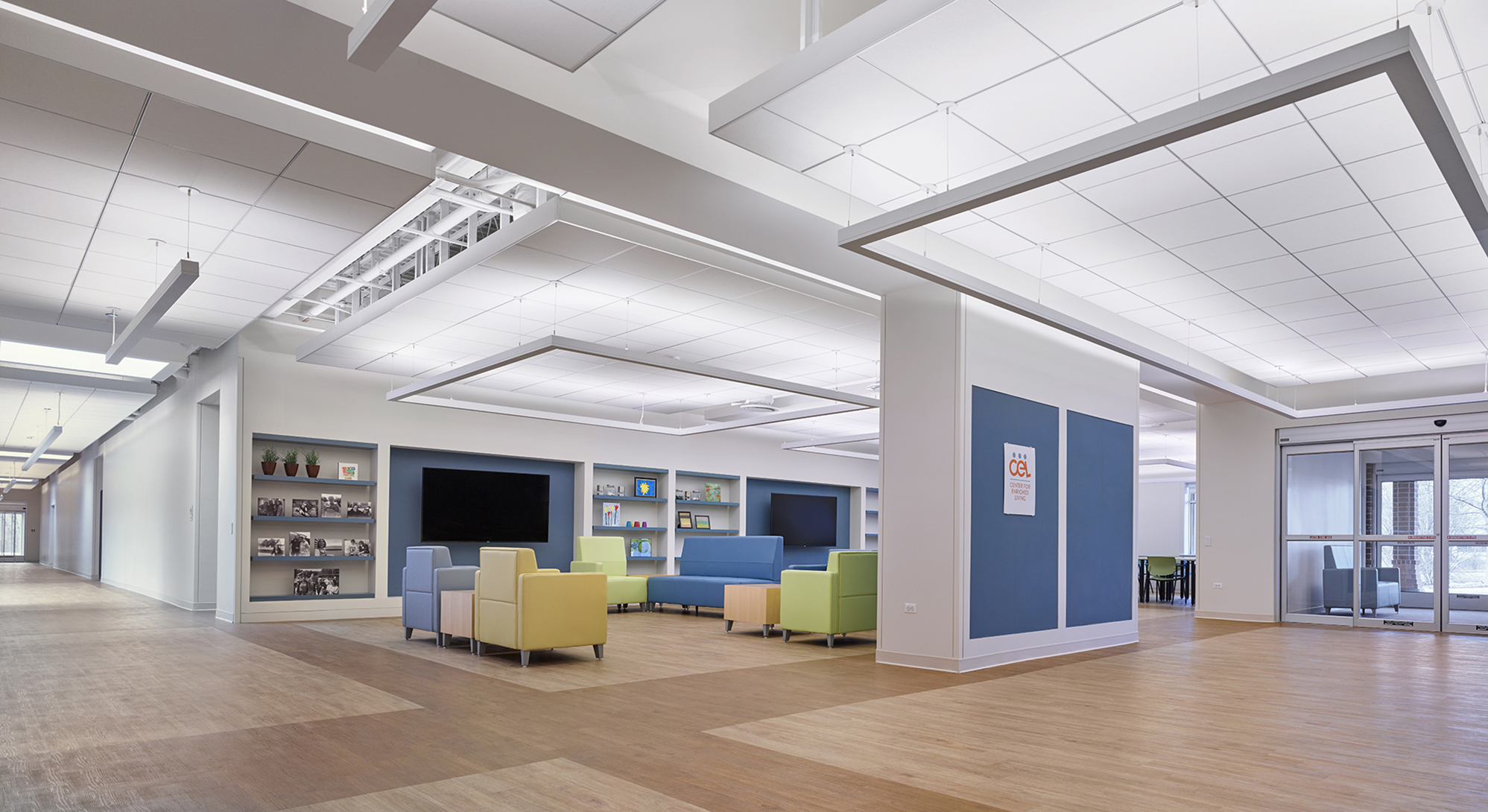 Lobby at and waiting area Center for Enriched Living