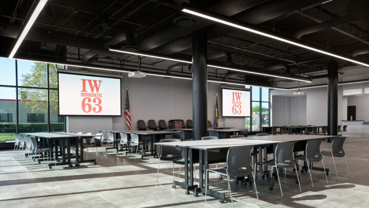 Ironworkers Local 63 classroom/conference room.