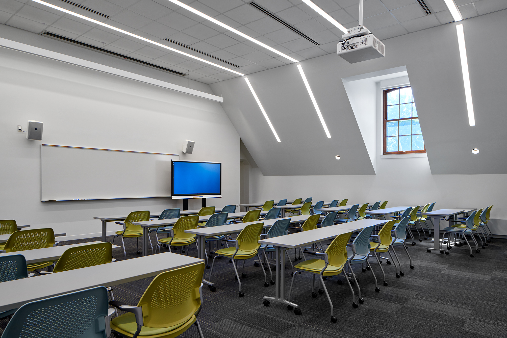 Classroom in Freer Hall building.