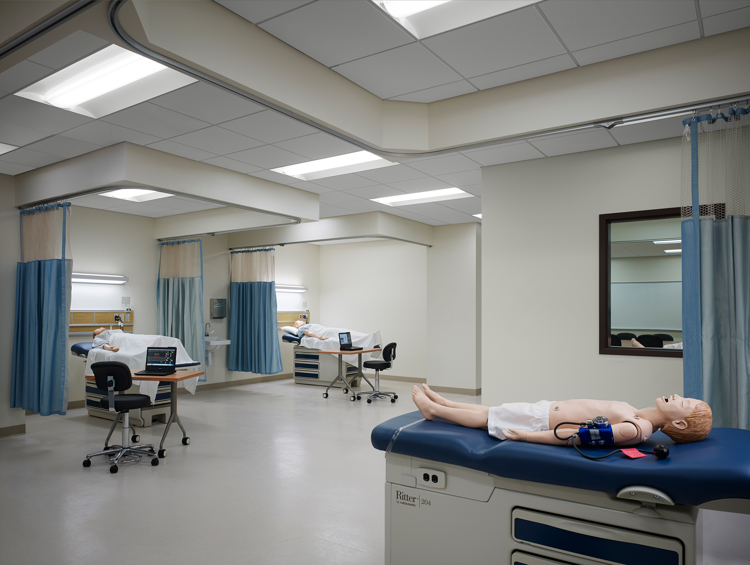 Nursing classroom at GSU E-F Wing.