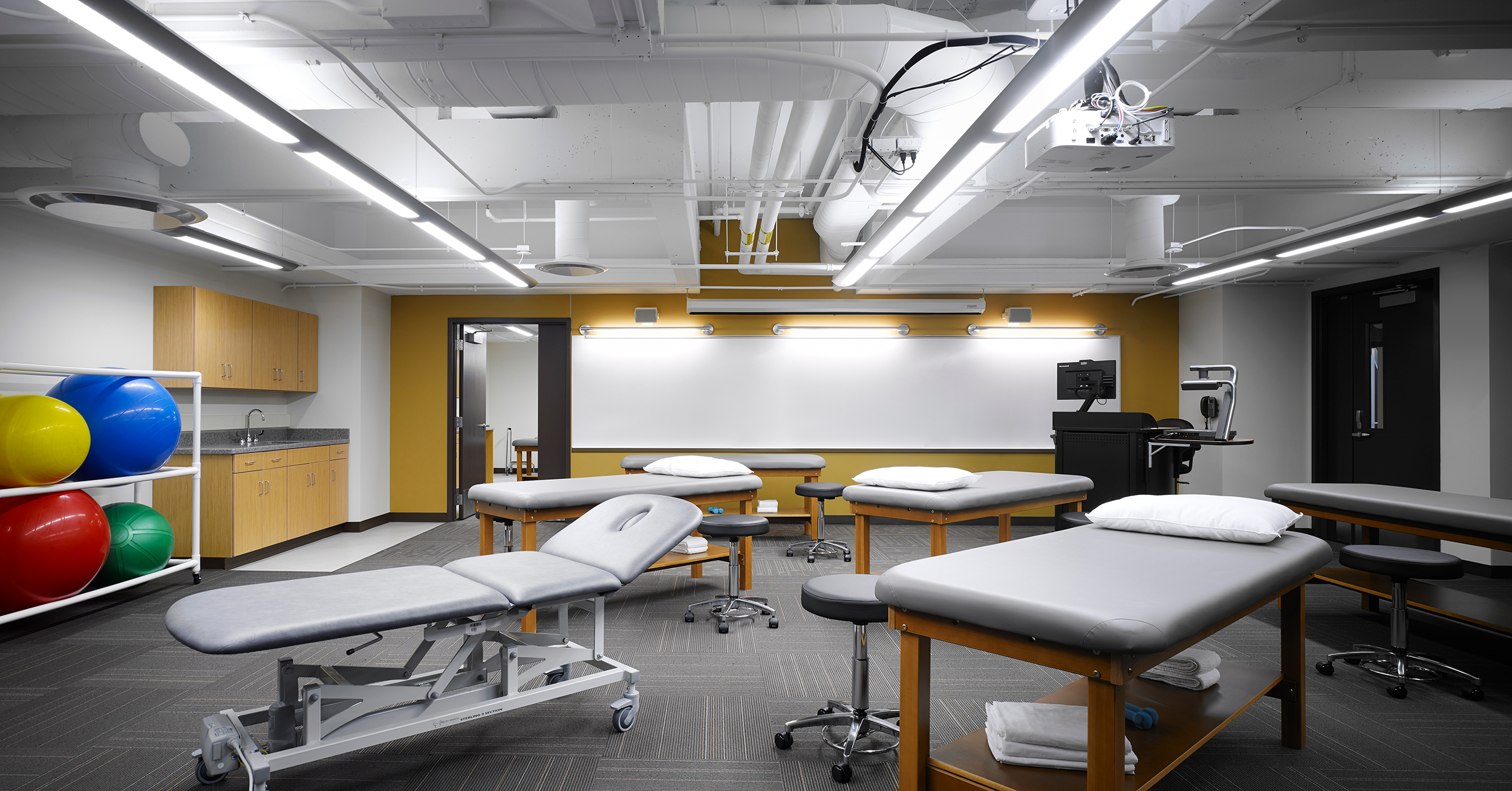 Physical therapy classroom at GSU E-F Wing.