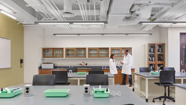 Governors State University zoology lab.