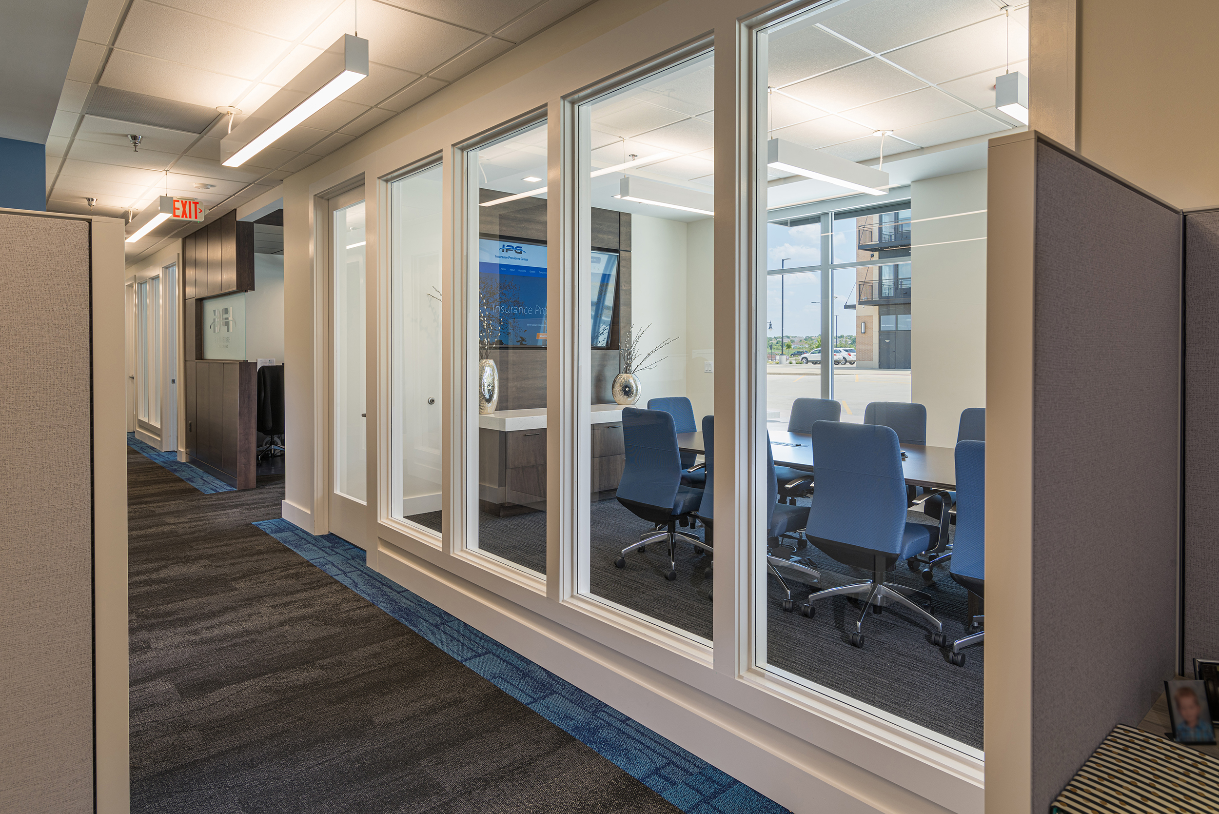 Corridor at Insurance Providers Group Office.